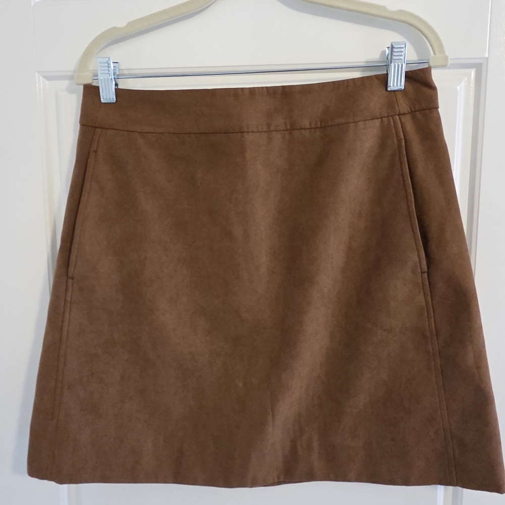 J. Crew Tan Mini Skirt